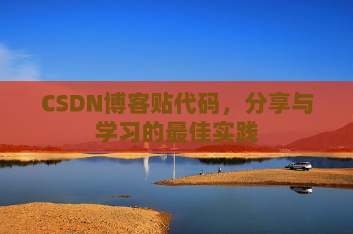 CSDN博客贴代码，分享与学习的最佳实践